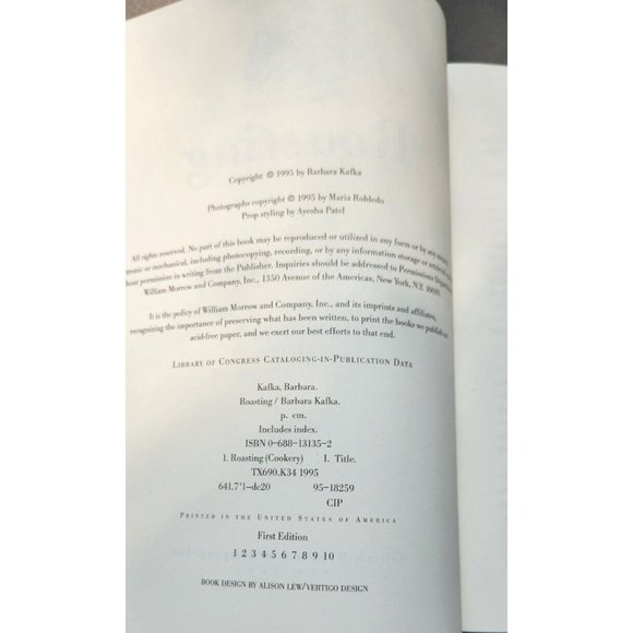 Roasting A Simple Art  Barbara Kafka Cookbook Hardcover - Picture 3 of 16